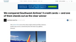Southwest Airlines credit card comparison: which is best for you ...