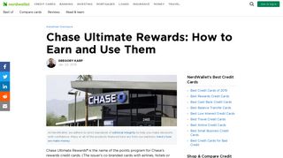 Chase Ultimate Rewards: How to Earn and Use Them - NerdWallet