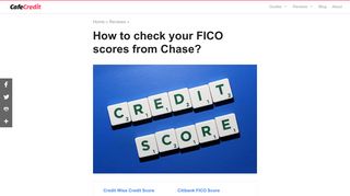 How to Check Chase Credit Score | Cafe Credit