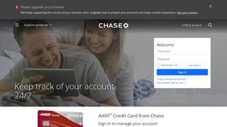 Online account access | AARP® Credit Card | Chase.com