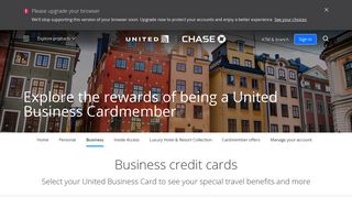 United MileagePlus Business Cards | Credit Cards | chase.com