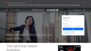 Mary Kay Rewards Visa Card - Chase.com