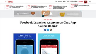 Facebook Launches Anonymous Chat Room App | Time