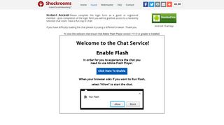 Free Live Webcam Chat Rooms - Guest | Shockrooms.com