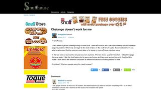 Chatango doesn't work for me - Snuffhouse