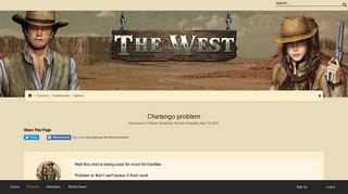 Chatango problem | The West - NET - The West forum