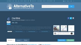 Chat Blink Alternatives and Similar Websites and Apps - AlternativeTo ...