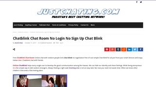 Chatblink Chat Room No Login No Sign Up Chat Blink - Best Free ...