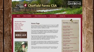 The Chatfield CSA at Denver Botanic Gardens Chatfield Farms