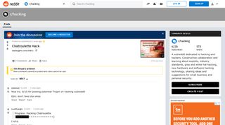 Chatroulette Hack : hacking - Reddit
