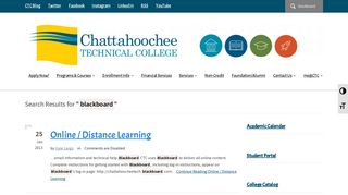 blackboard - Chattahoochee Technical College