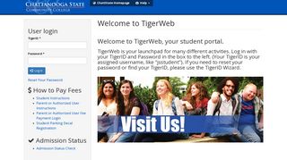 Welcome to TigerWeb | TigerWeb - Chattanooga State Community ...