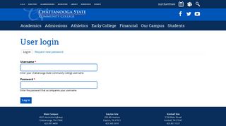 Log In - Chattanooga State Community College