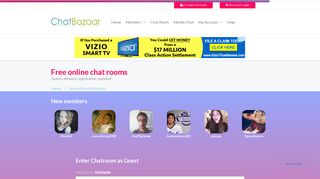 Free online chat rooms, chatting, guest login - Chatbazaar