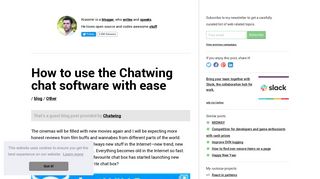 How to use the Chatwing chat software with ease - Krasimir Tsonev
