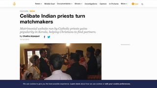 Celibate Indian priests turn matchmakers | India | Al Jazeera