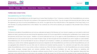 Chavara Matrimony.com Mobile Version – Terms and Conditions