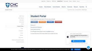 Student Portal - CHC - Christian Heritage College