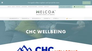 CHC Wellbeing - Premier Provider Network - WELCOA