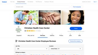 Working at Christian Health Care Center: Employee Reviews | Indeed ...