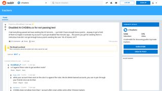 Disabled At CHDBits.co for not passing test : trackers - Reddit