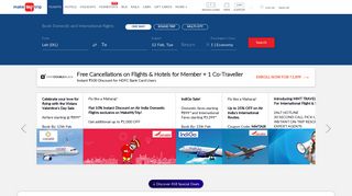 Flight Booking, Flight Tickets Booking at Lowest Airfare | MakeMyTrip