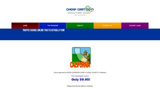 Cheap Cartoon Online Traffic School - Approved for All Califortnia ...