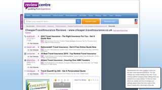 CheaperTravelInsurance - www.cheaper.travelinsurance.co.uk reviews