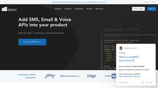 MSG91: A2P Communication APIs for SMS, Voice, and Authentication