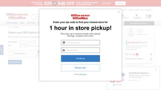 Check your Gift Card or Rewards Card Balance - Office Depot
