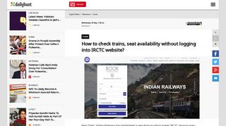 How to check trains, seat availability without logging into IRCTC ...