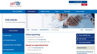 Online Appointing | TRICARE