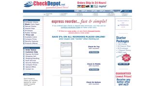 Business Checks. Express reorder computer checks ... - Check Depot