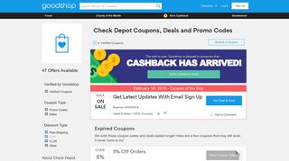 75% Off Check Depot Coupons, Promo Codes, Jan 2019 - Goodshop
