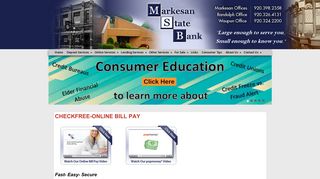 CheckFree-Online Bill Pay - Markesan State Bank