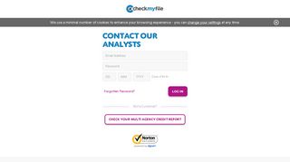 log in to your account - checkmyfile