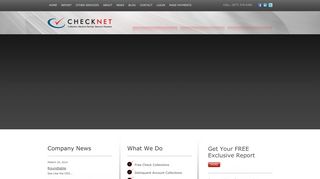 Checknet | Collections. Merchant Services. Electronic Payments.