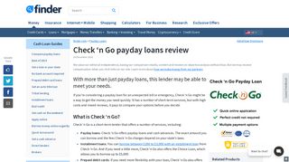 Check 'n Go payday loans review January 2019 | finder.com