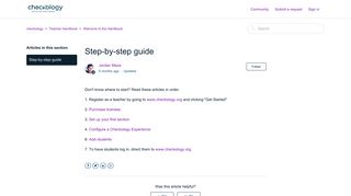 Step-by-step guide – checkology