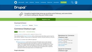 Commerce Checkout Login | Drupal.org
