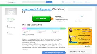 Access checkpointhr2.ultipro.com. CheckPoint HR