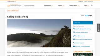 Checkpoint Learning Solutions - Thomson Reuters Tax & Accounting