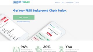 Better Future: Get Your Free Background Check | Find a Job