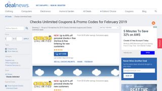 Checks Unlimited Coupons: up to 75% off w/ Promo Code for January ...