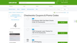 Checkworks Coupons: Checkworks Promo Code & Coupon Discounts ...