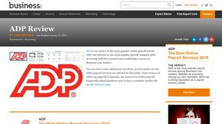 ADP Review 2018 | Online Payroll Service Reviews - Business.com