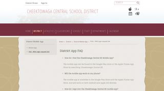 District Mobile App - Cheektowaga Central School District