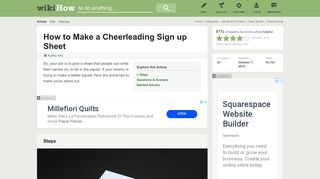 How to Make a Cheerleading Sign up Sheet: 10 Steps (with Pictures)