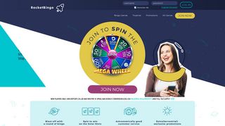 Rocket Bingo | Up To 500 FREE Spins | Online Bingo Site