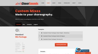 CheerSounds Custom Cheer Music Mixes - Standard Package